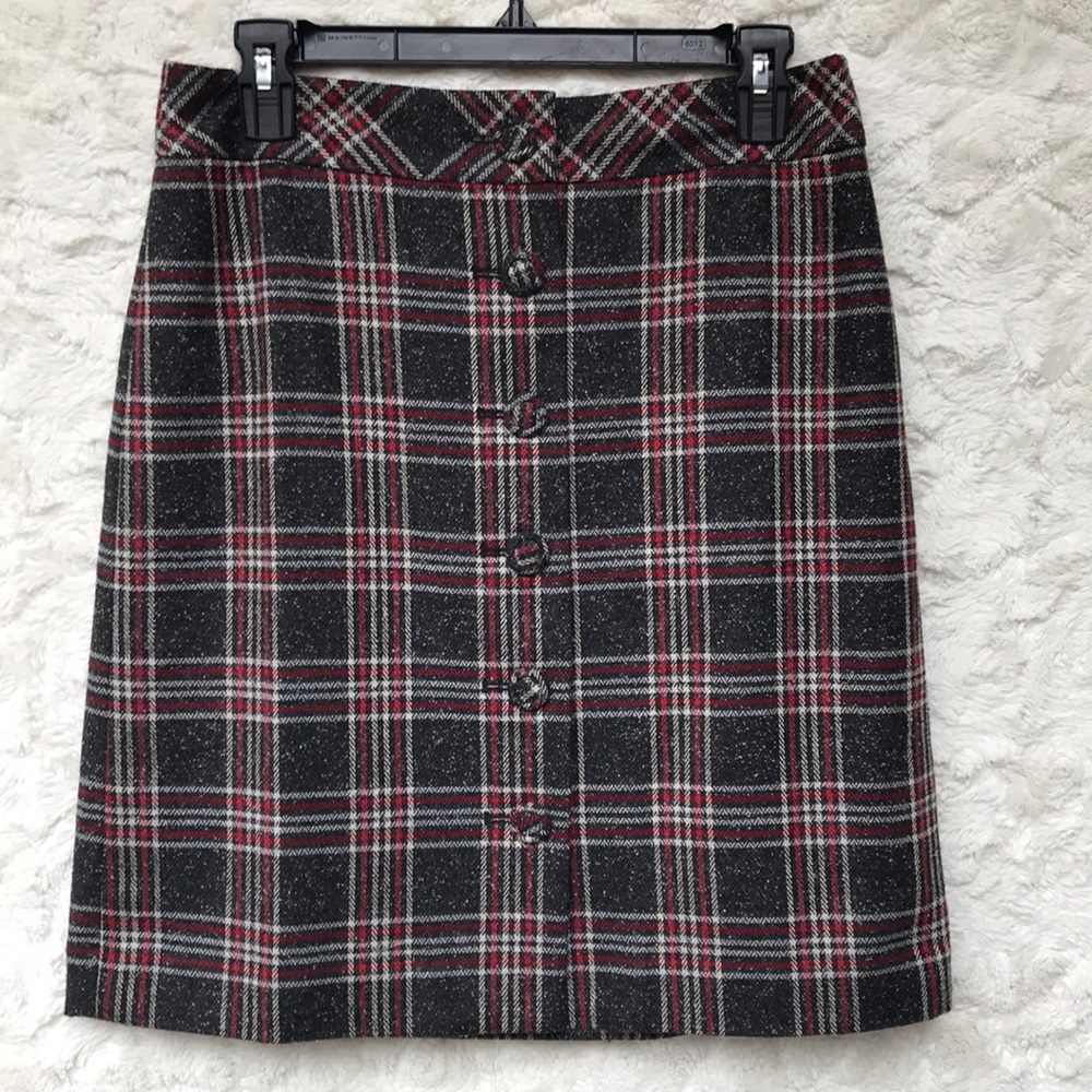 NWT Ann Taylor LOFT Plaid Skirt Sz4